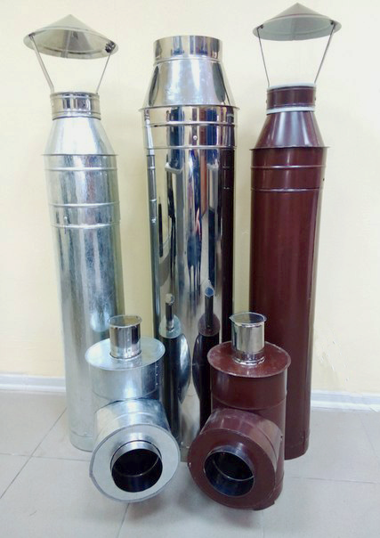 Дымоходные трубы из нержавеющей стали (собственное производство)